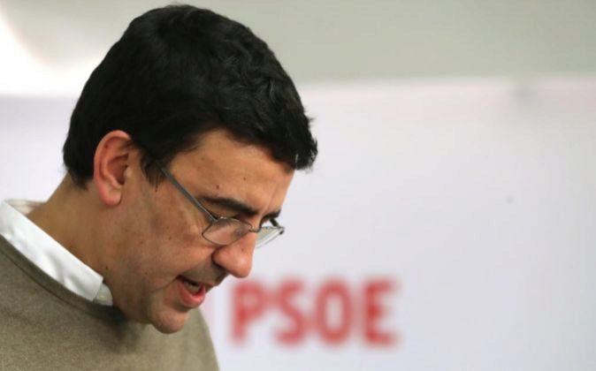 El portavoz de la comisión gestora del PSOE, Mario Jiménez.