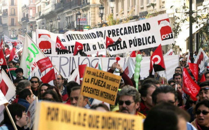 Imagen de archivo de una manifestación en Madrid en noviembre de 2005...