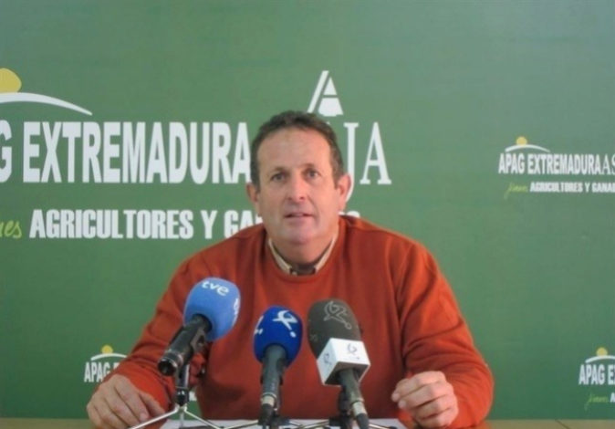 El representante de Asaja Extremadura, Juan Metidieri.