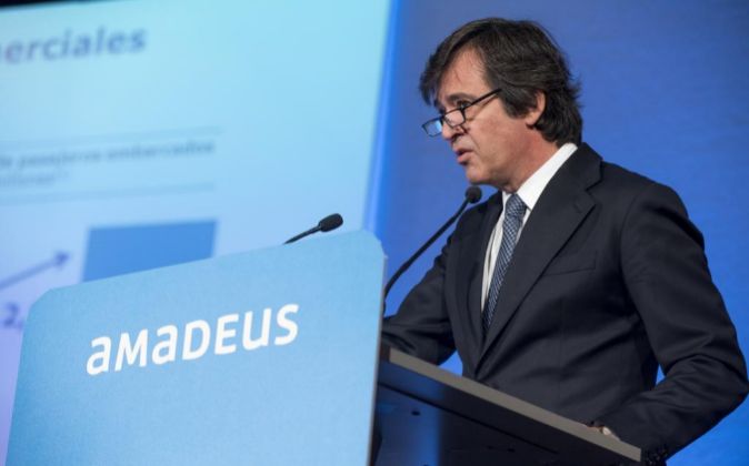 Junta de Accionistas de Amadeus de 2015 con su presidente y consejero...