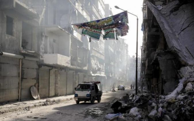 Barrio de Damasco tras un ataque el pasado 9 de marzo.