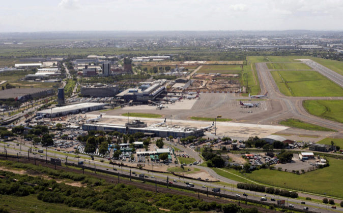 Vista general del aeropuerto brasileño de Porto Alegre.