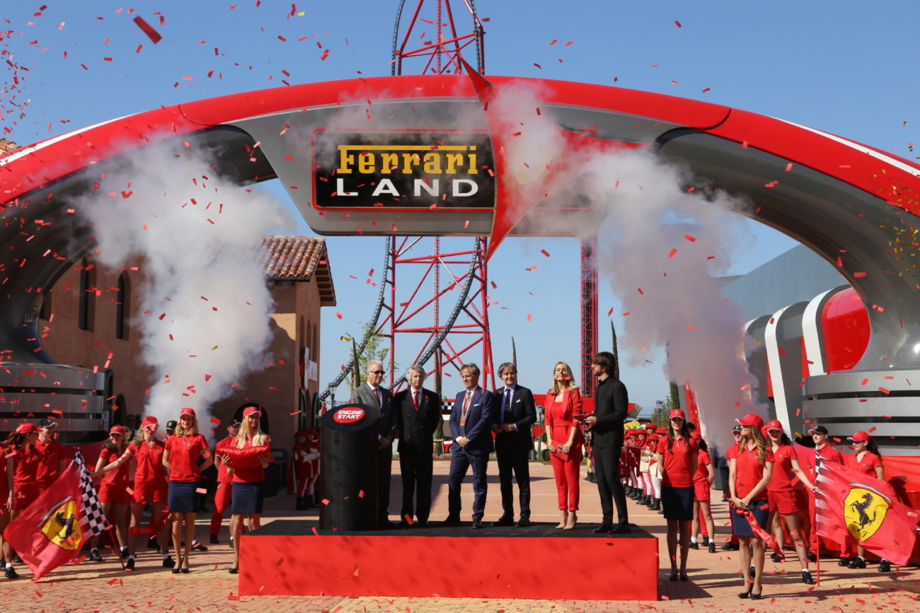 Acto de inauguración de Ferrari Land