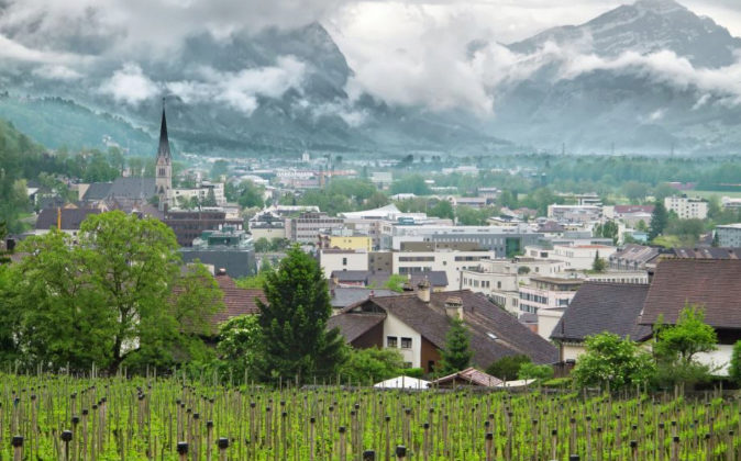 Vista general del Principado de Liechtenstein
