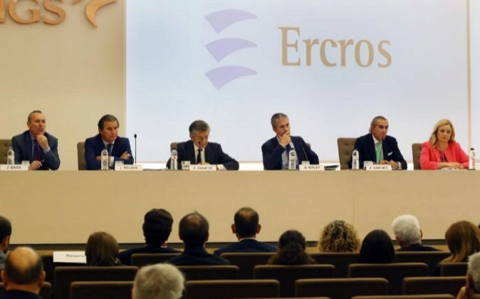 Junta de accionistas de Ercros de 2016.