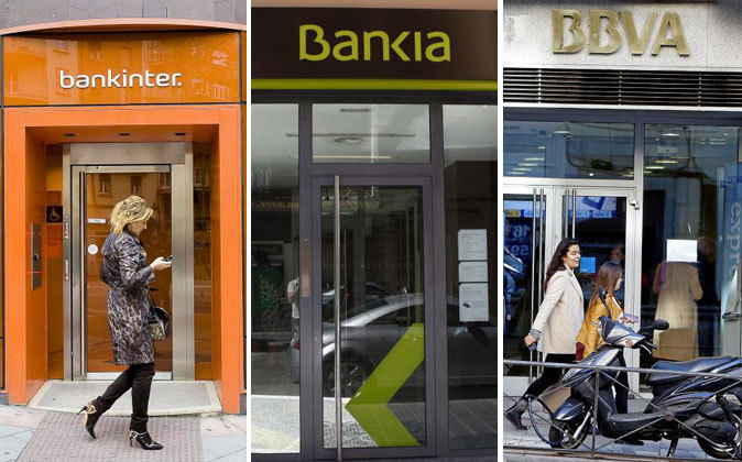 Sucursales de Bankinter, Bankia y BBVA.