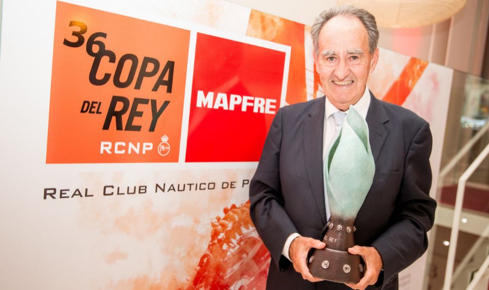 El presidente del Real Club Náutico de Palma, Javier Sanz, posando...