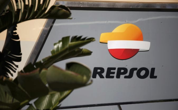 Logo de Repsol.