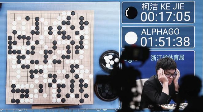 Duelo entre AlphaGo y Ke Jie (d).