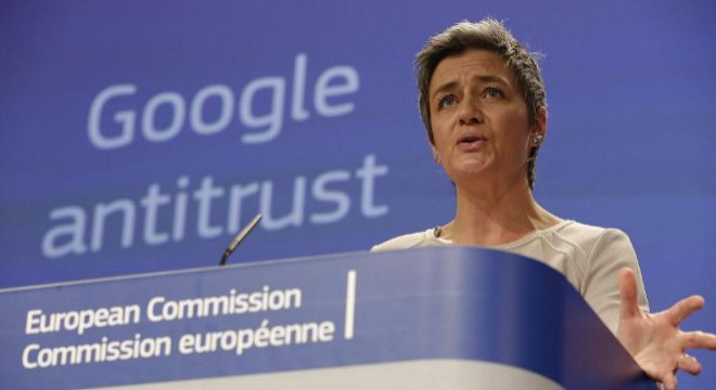 La comisaria europea de Competencia, Margrethe Vestager.