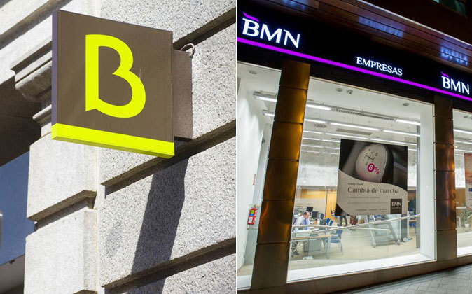 Sucursales de Bankia y BMN.