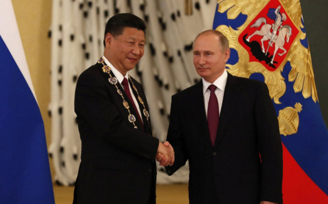 Vladimir Putin, presidente de Rusia y Xi Jinping, su homónimo chino...