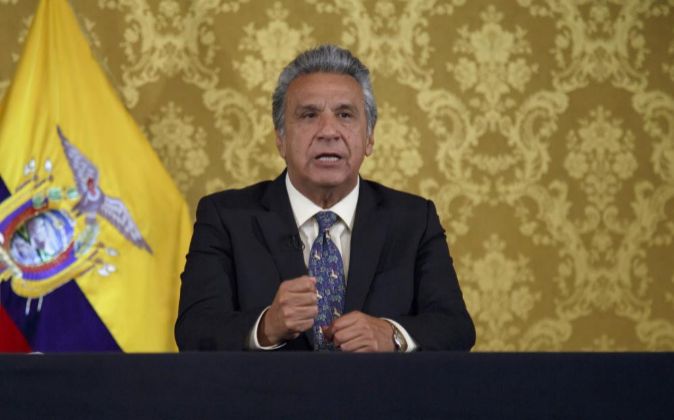 El presidente de Ecuador Lenín Moreno.