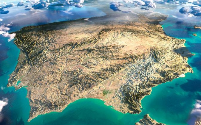 Mapa de España en 3D