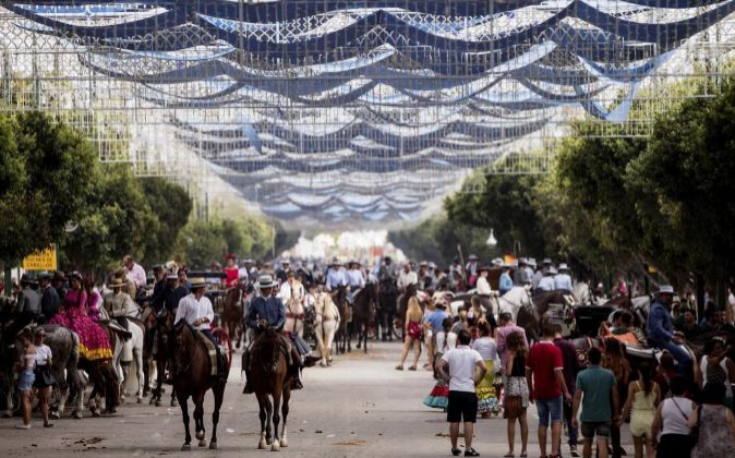 Vista general del Recinto Ferial de la Feria de Málaga.