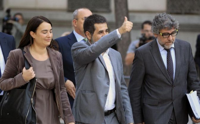 El presidente de la Asamblea Nacional Catalana (ANC), Jordi Sánchez...