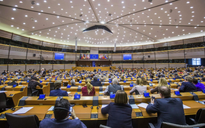 Vista del Parlamento Europeo.