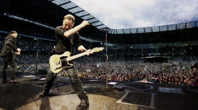 Bruce Springsteen durante un concierto en mayo del año pasado en el...