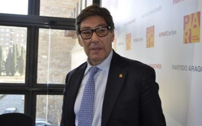 Arturo Aliaga,  presidente del Partido de Aragón (PAR).