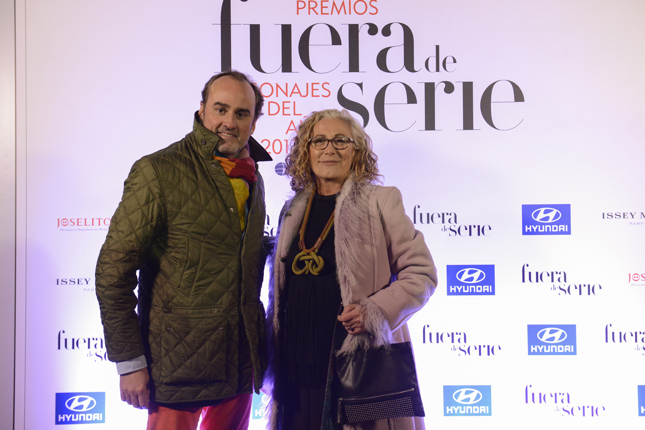 El artista Felipao y Elena Pita, colaboradora de la revista.
