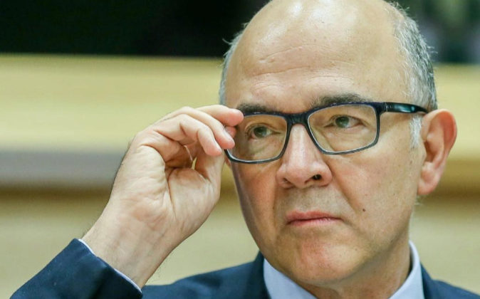 El comisario europeo de Asuntos Económicos, Pierre Moscovici, en el...