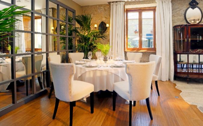 El comedor de Filigrana, restaurante del Relais & Châteaux A...