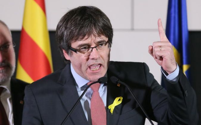 El expresidente de la Generalitat,Carles Puigdemont, en una imagen de...