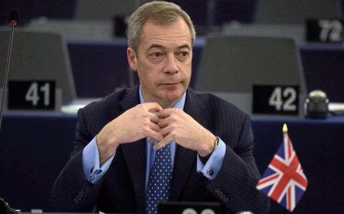 Nigel Farage,en una imagen de archivo en el Parlamento Europeo.