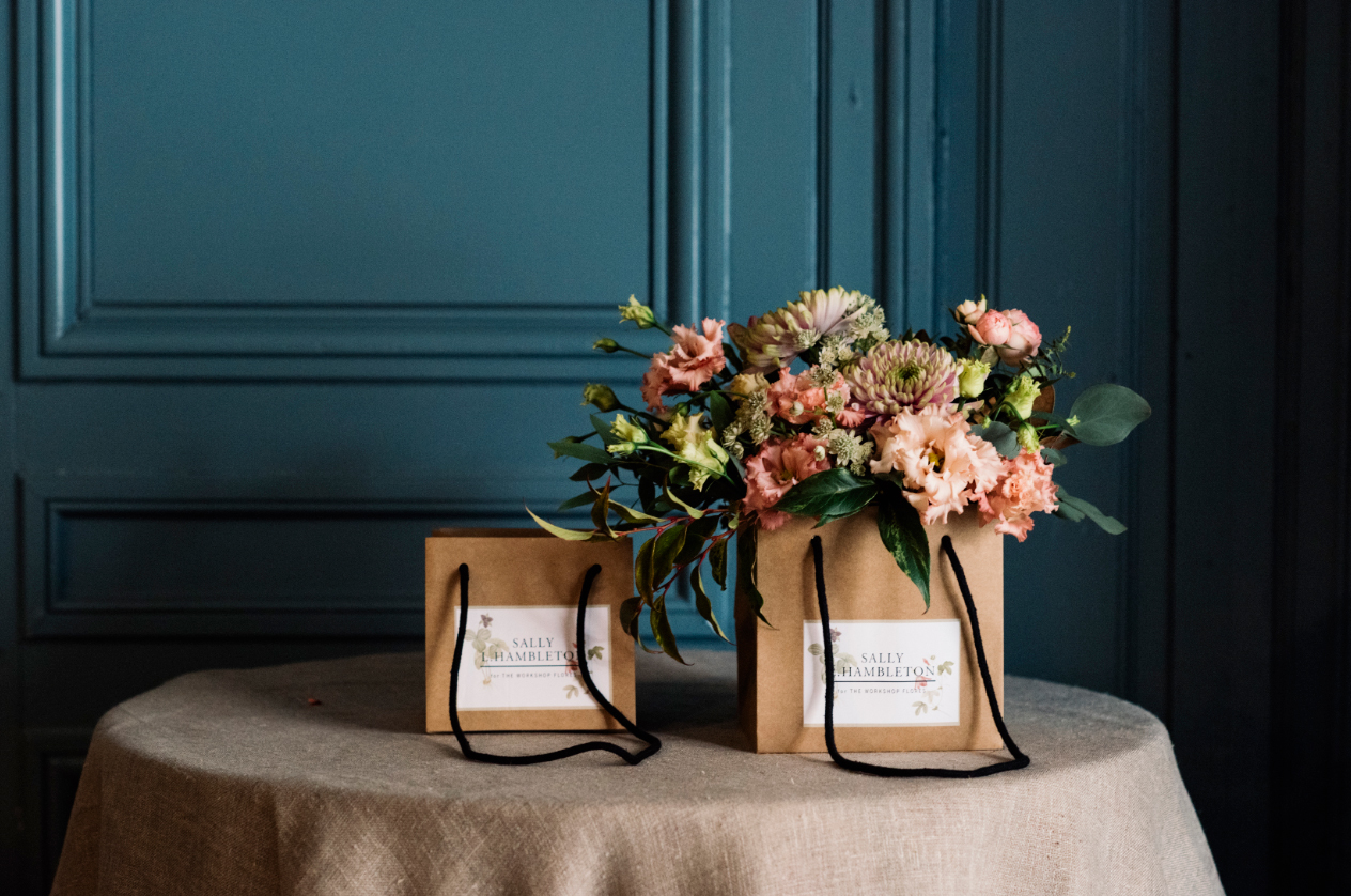Las bolsas de flores de Sally Hambleton...