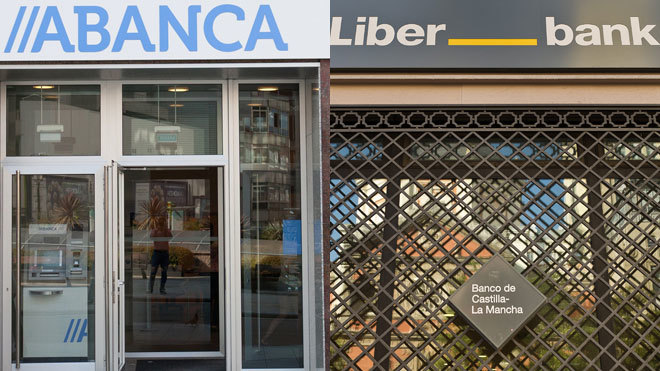 Oficinas de Abanca y Liberbank.