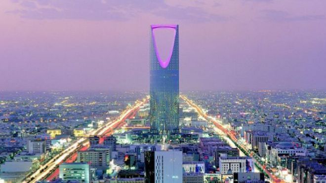 Skyline de Riad,  capital de Arabia Saudí.