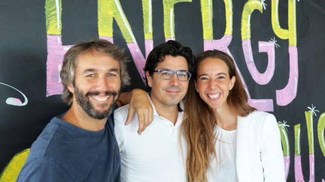 Oriol Vila, Ferran Nogué y Carlota Pi, socios fundadores de Holaluz.