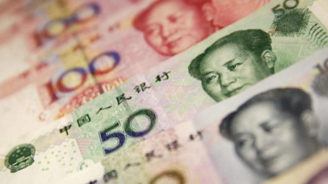 Billetes de yuanes