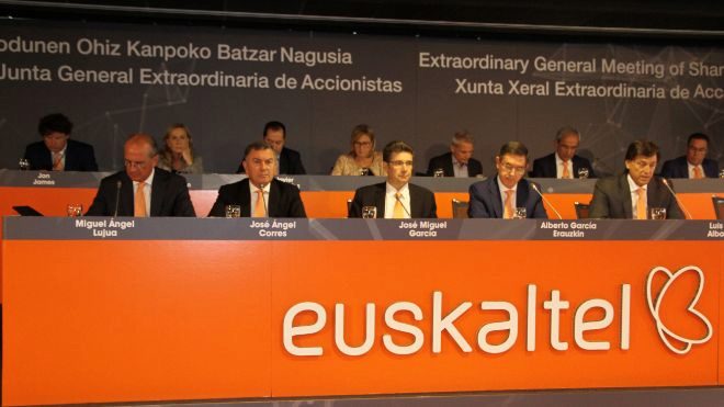 Última junta de accionistas de Euskaltel.