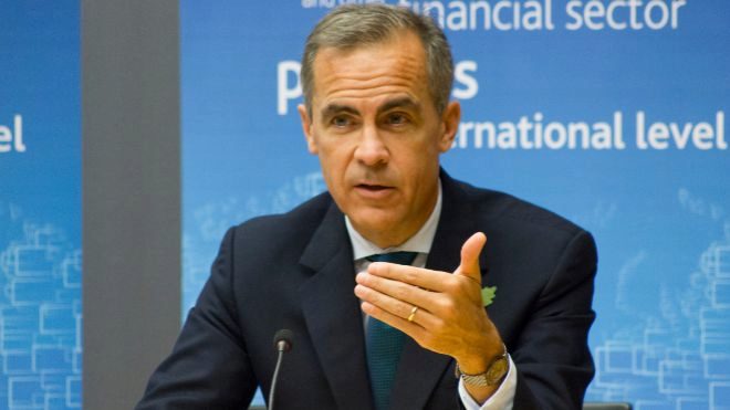 Mark Carney, el Gobernador del Banco de Inglaterra, se despide hoy del...