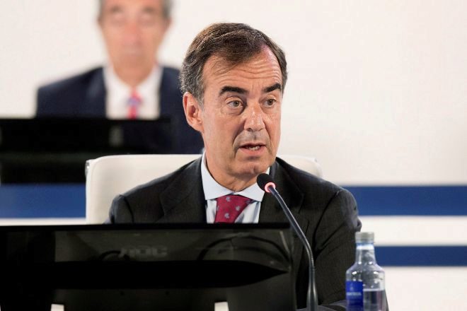 Juan Villar-Mir de Fuentes, presidente de OHL, en la junta de...