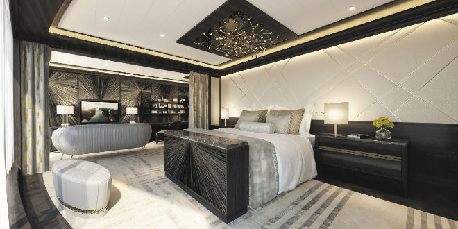 Preside una cama "king size" con colchón de Hästens Vividus que cuesta 200.000 euros.