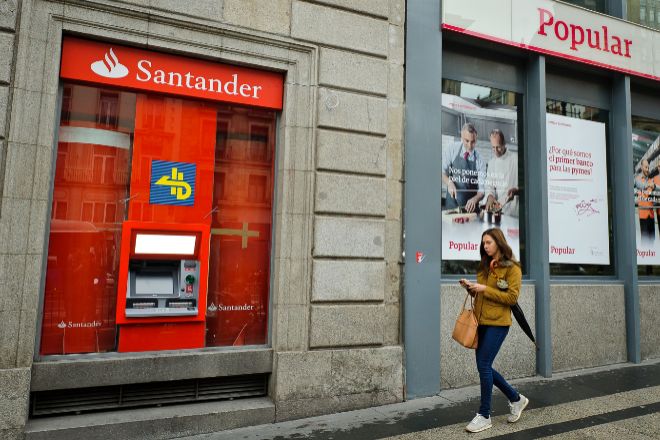 Oficina de Banco Santander en Madrid.