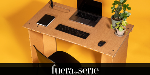 su Debería Celda de poder El escritorio de cartón que se monta en 10 minutos para improvisar una  oficina en casa | Arquitecturas