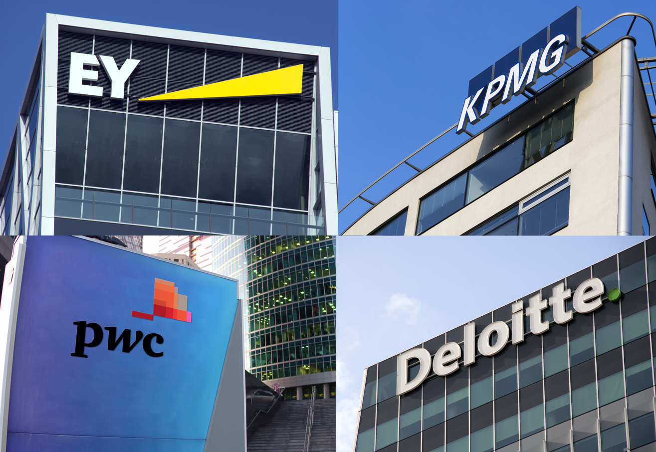 Deloitte, EY, KPMG y PwC aumentaron sus plantillas en 2.400 empleados netos el pasado ao.