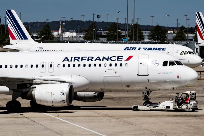 Aviones de la aerolnea Air France.