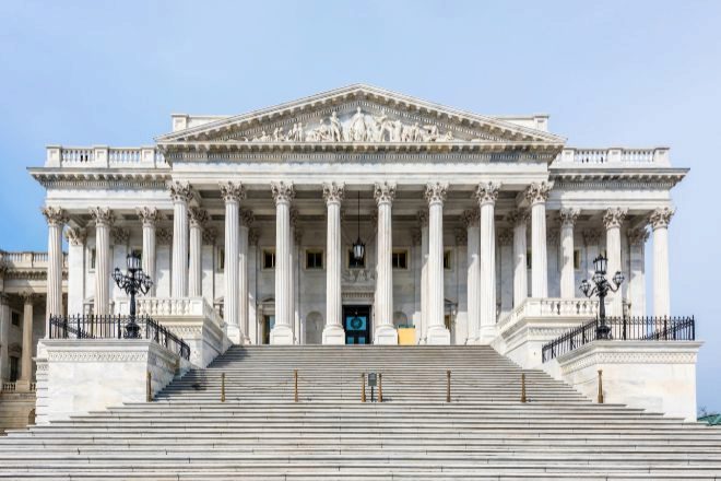Edificio del Senado en el Capitolio en Washington (EEUU).