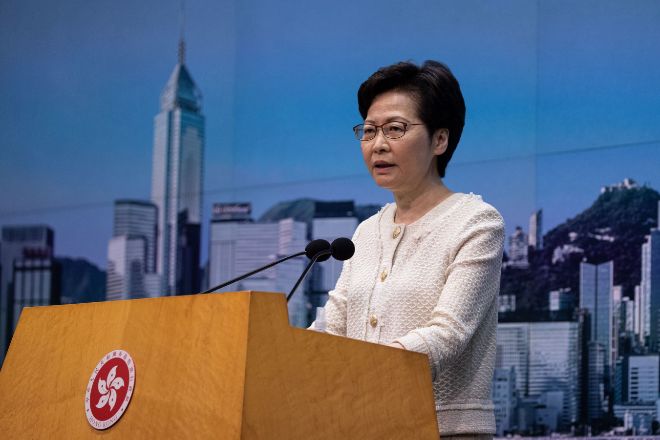 Carrie Lam, jefa del Gobierno autnomo de Hong Kong.