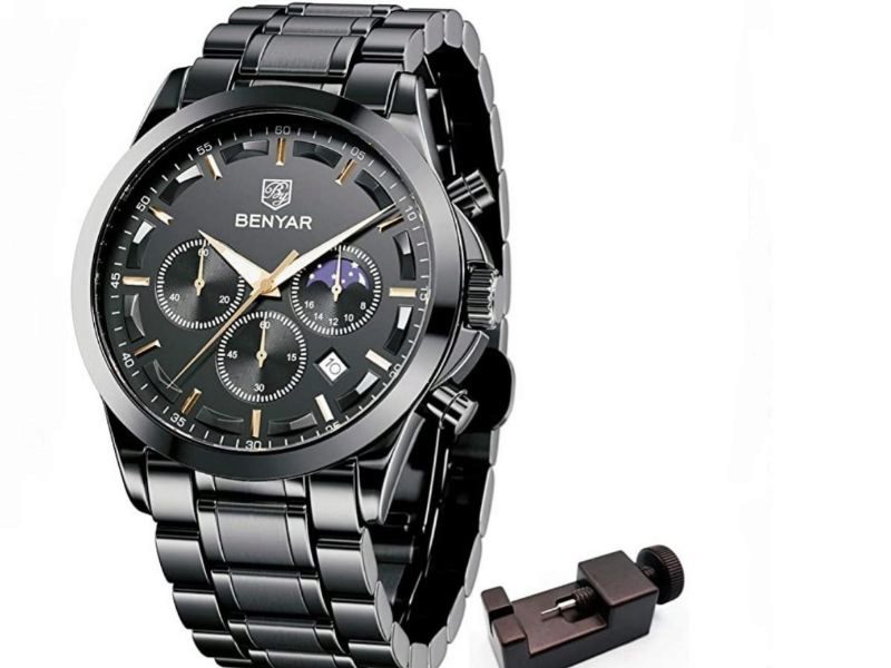Reloj de pulsera Seiko de Metal de color Negro para hombre Hombre Accesorios de Relojes de 