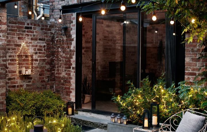 LED solar bombilla pera impermeable terraza iluminación jardín decorativas