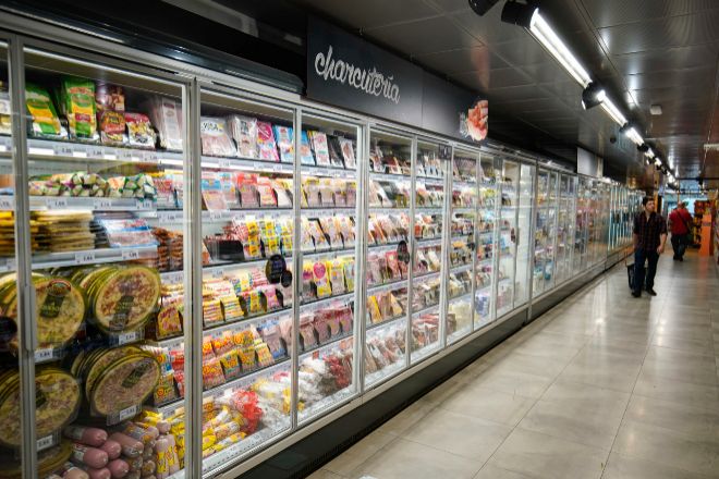 Imagen de un lineal de supermercado.