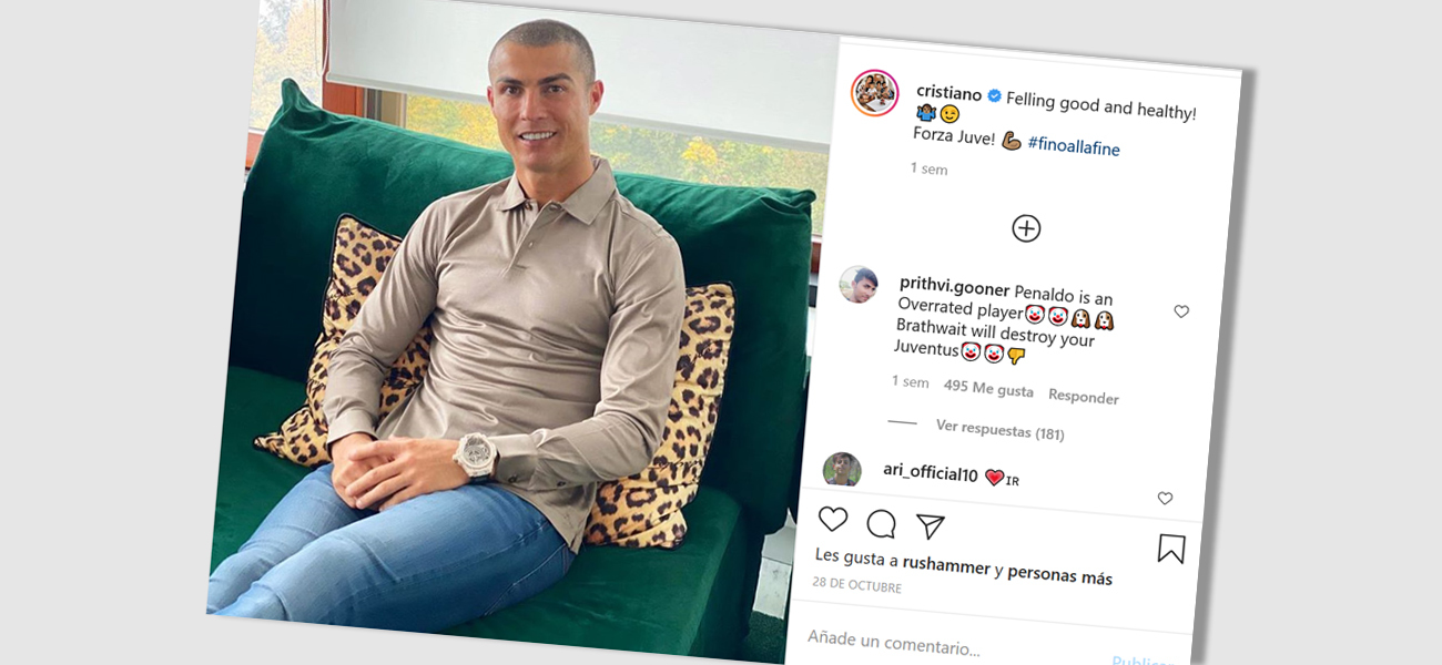 Quienes visitaran la cuenta de Instagram de Cristiano Ronaldo durante...
