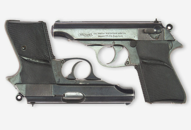 Pistola Walther PP inutilizada, usada por Sean Connery en la primera pelcula de la serie del espa britnico, "Agente 007 contra el Dr. No", de 1962. Precio estimado: 125.000-170.000 euros.