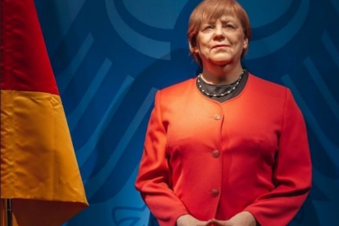 La canciller alemana, Angela Merkel, que este otoo cumple 15 aos en el cargo, tambin tiene su rplica en el Museo de Cera de Barcelona.