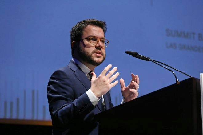 El nmero dos de la Generalitat, responsable de economa y candidato de ERC a las prximas elecciones catalanas, Pere Aragons.